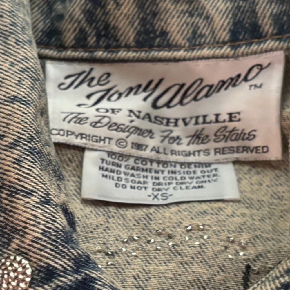 VTG Tony Alamo Las Vegas Strip Denim Jacket Size XS Signed/Worn By Loretta Lynn - Picture 8 of 13